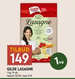 Coop Mega GILDE LASAGNE tilbud