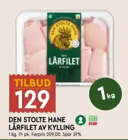 Coop Mega DEN STOLTE HANE LÅRFILET AV KYLLING tilbud