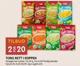 Coop Mega TORO RETT I KOPPEN tilbud