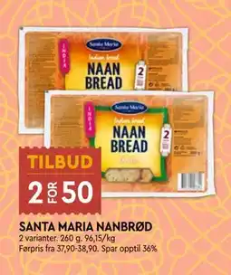 Coop Mega SANTA MARIA NANBRØD tilbud