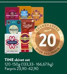 Jacobs TINE skivet ost tilbud
