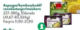 Jacobs Asparges/bambusskudd/ vannkastanjer/maiskorn tilbud