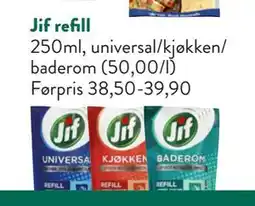 Jacobs Jif refill tilbud