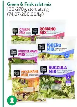 Jacobs Grønn & Frisk salat mix tilbud