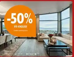 Byggmakker 50% PÅ VINDUER tilbud