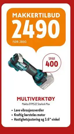 Byggmakker MULTIVERKTØY tilbud