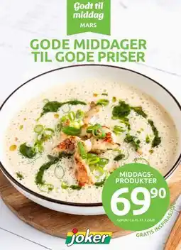Joker MIDDAGS PRODUKTER tilbud