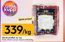 Gigaboks Storfe ytrefilet ca tilbud