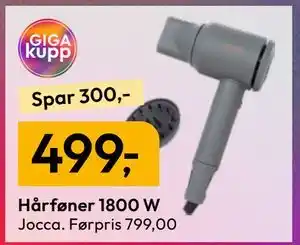 Gigaboks Hårføner 1800 W tilbud