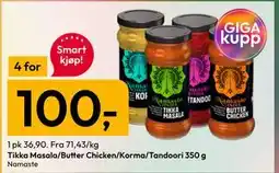 Gigaboks Tikka Masala/Butter Chicken/Korma/Tandoori 350 g tilbud