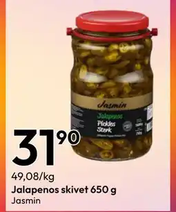 Gigaboks Jalapenos skivet 650 g tilbud