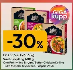 Gigaboks Saritas kylling 400 g tilbud