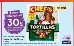 Gigaboks Hvete tortilla 30 cm tilbud