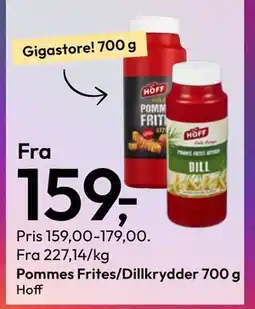 Gigaboks Pommes Frites/Dillkrydder 700 g tilbud