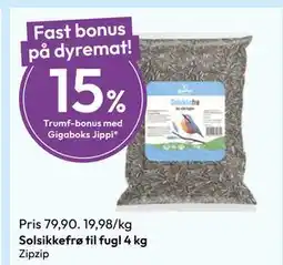 Gigaboks Solsikkefrø til fugl 4 kg tilbud