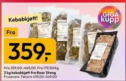 Gigaboks 2 kg kebabkjøtt fra Roar Stang tilbud