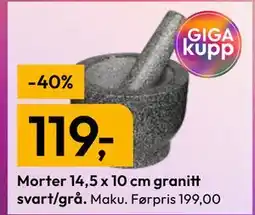 Gigaboks Morter 14,5 x 10 cm granitt svart/grå tilbud