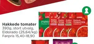 Meny Hakkede tomater tilbud