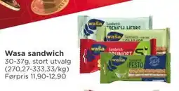 Meny Wasa sandwich tilbud