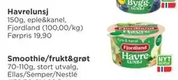 Meny Havrelunsj tilbud