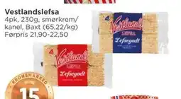 Meny Vestlandslefsa tilbud