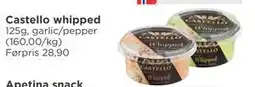 Meny Castello whipped tilbud