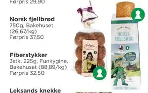 Meny Norsk fjellbrød tilbud