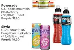 Meny Powerade tilbud