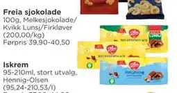 Meny Freia sjokolade tilbud