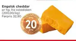 Meny Engelsk cheddar tilbud