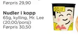 Meny Nudler i kopp tilbud