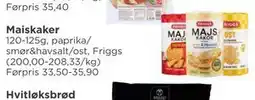 Meny Maiskaker tilbud