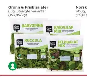 Meny Grønn & Frisk salater tilbud