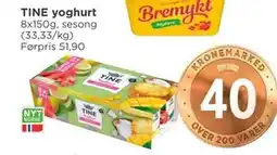 Meny TINE yoghurt tilbud