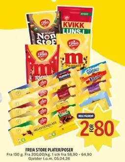 Coop Prix FREIA STORE PLATER/POSER tilbud