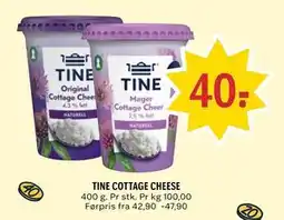 Coop Prix TINE COTTAGE CHEESE tilbud