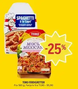 Coop Prix TORO FERDIGRETTER tilbud