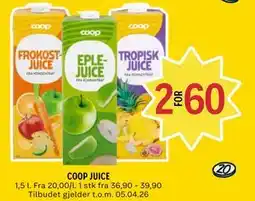 Coop Prix COOP JUICE tilbud
