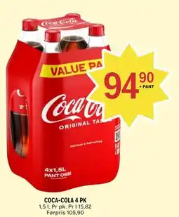 Coop Prix COCA-COLA 4 PK tilbud