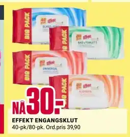 Europris EFFEKT ENGANGSKLUT tilbud