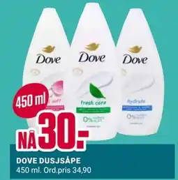 Europris DOVE DUSJSÅPE tilbud