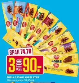 Europris FREIA SJOKOLADEPLATER tilbud