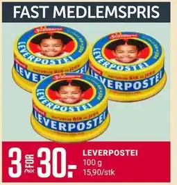 Europris LEVERPOSTEI, Medlemspris tilbud