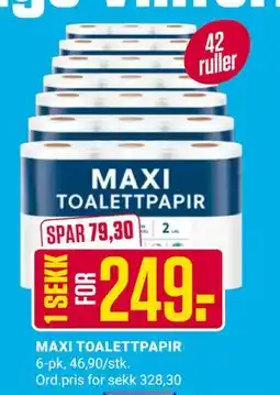 Europris MAXI TOALETTPAPIR tilbud