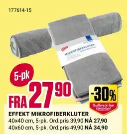Europris EFFEKT MIKROFIBERKLUTER tilbud