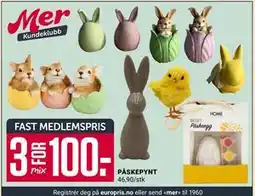 Europris PÅSKEPYNT, Medlemspris tilbud