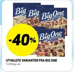Bunnpris UTVALGTE VARIANTER FRA BIG ONE tilbud