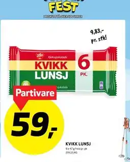 Bunnpris KVIKK LUNSJ tilbud