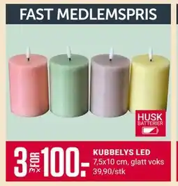 Europris KUBBELYS LED, Medlemspris tilbud