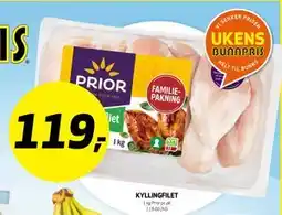 Bunnpris KYLLINGFILET tilbud